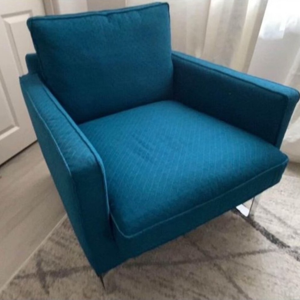 IKEA Mellby Blue Furniture Accent Chair Cover